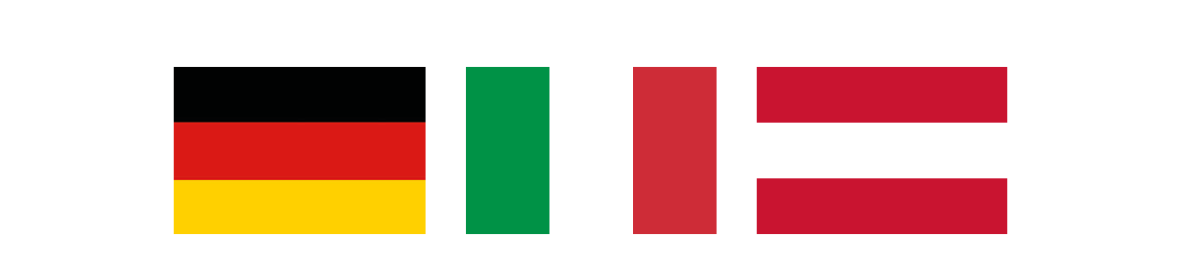 drapeaux Allemagne, Italie, Autriche