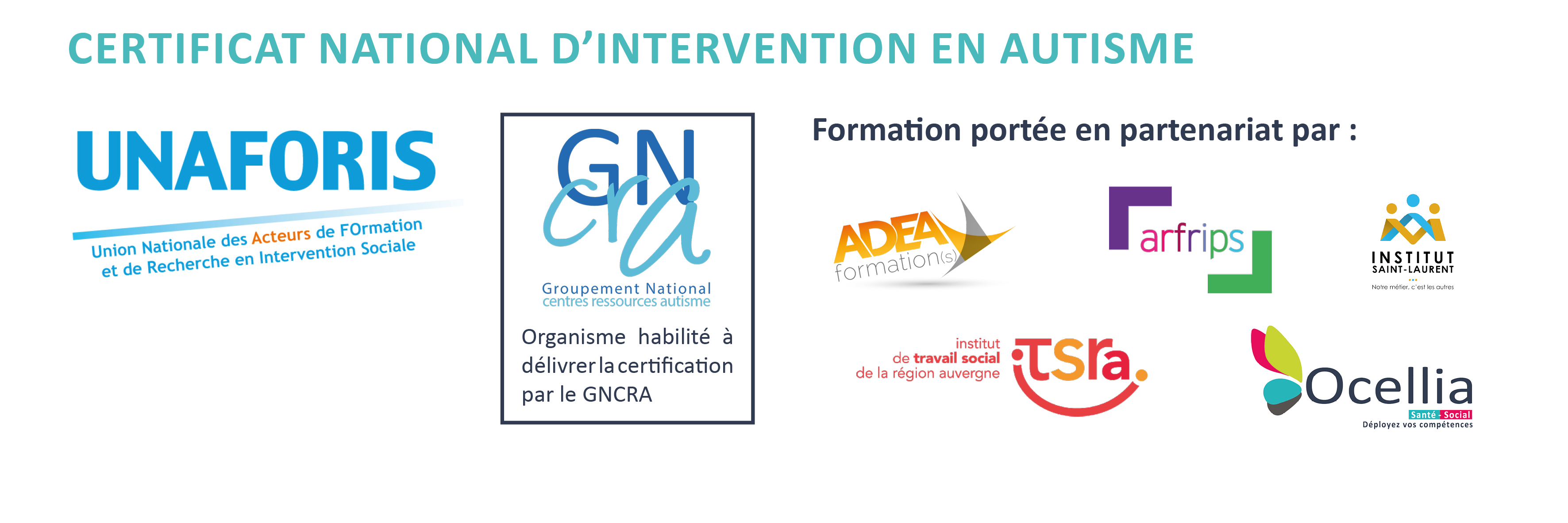 Logos des partenaires du CNIA